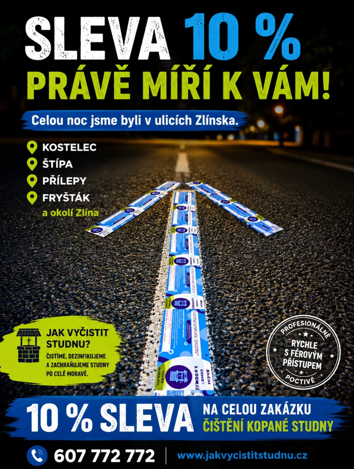 Lokální letáková kampaň se slevou 10 procent v obcích Zlínska