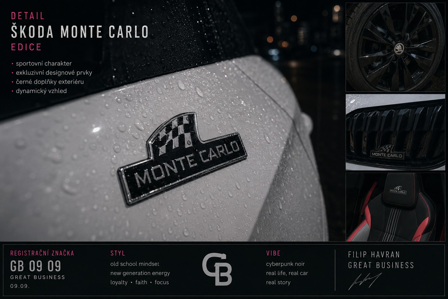Stylised Monte Carlo automotive detail concept