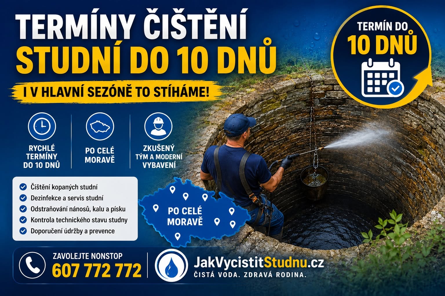 Plakát Termíny čištění do 10 dnů